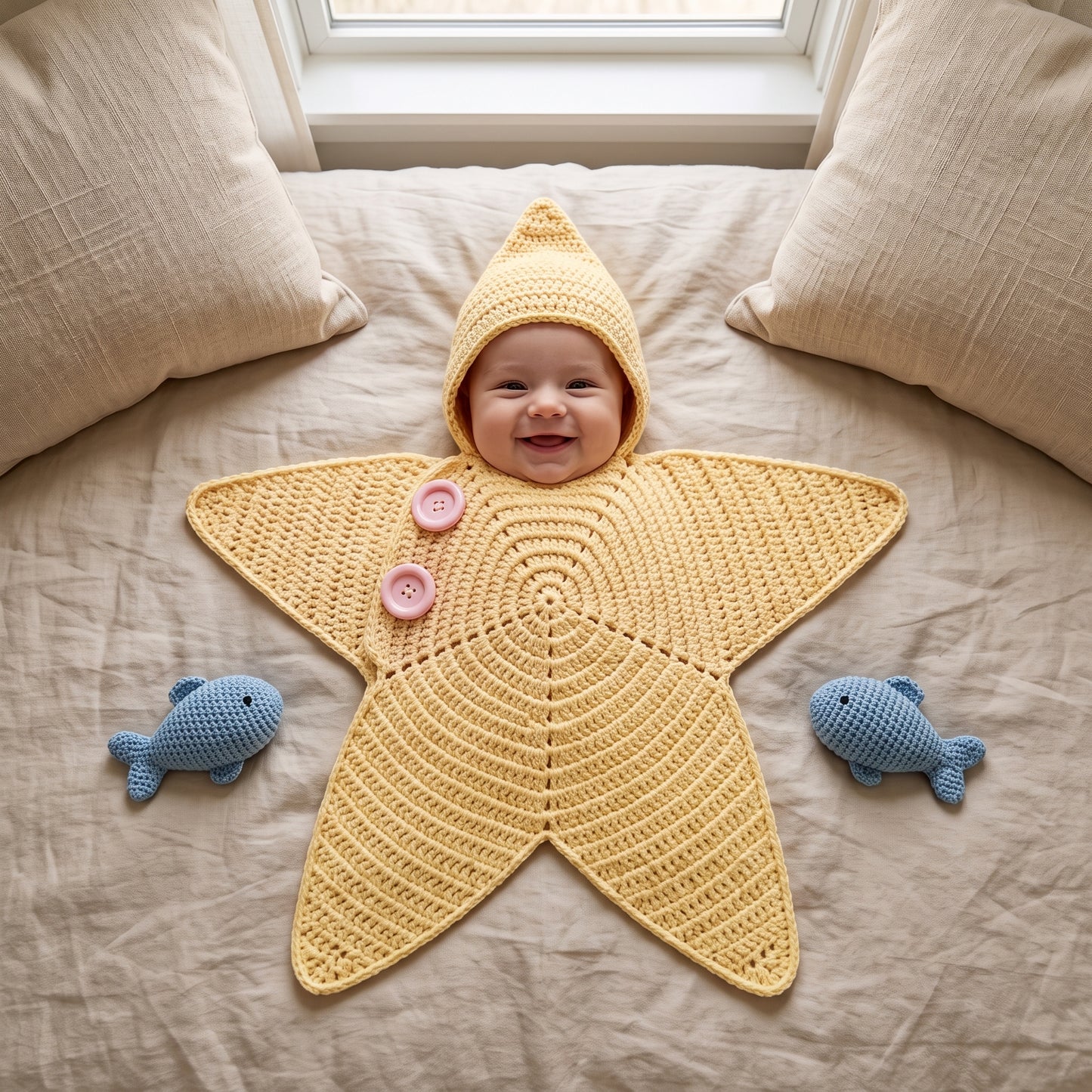 Disfraz de Crochet Premium para bebe