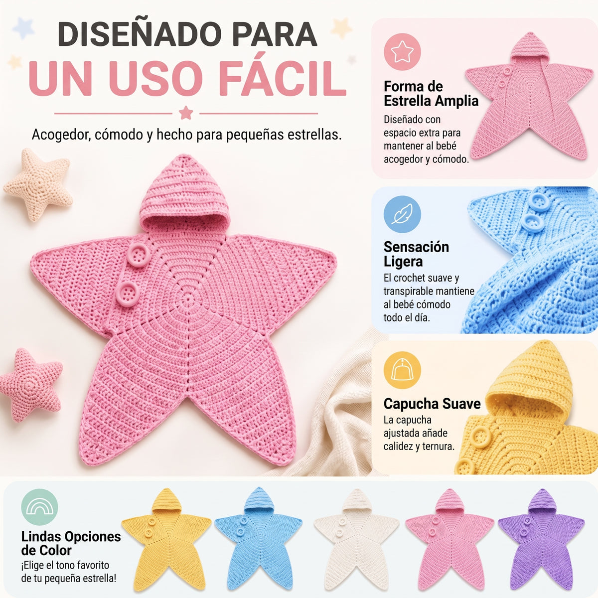 Disfraz de Crochet Premium para bebe